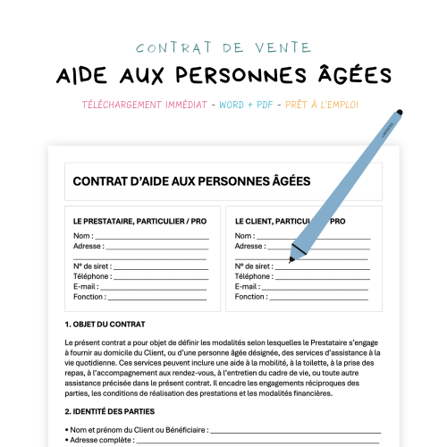 Contrat d’Aide aux Personnes Âgées
