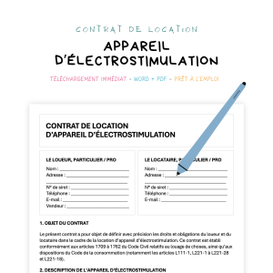 Contrat de Location d’Appareil d’Électrostimulation