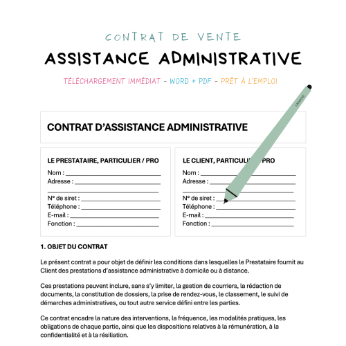 Contrat d’Assistance Administrative