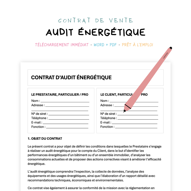 audit énergétique Contrat d’Audit Énergétique