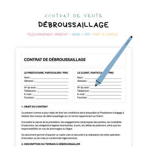 débroussaillage Contrat de Débroussaillage