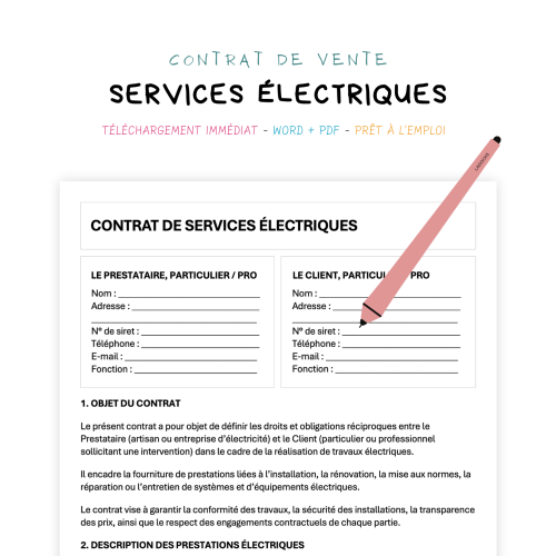 Contrat de Services Électriques