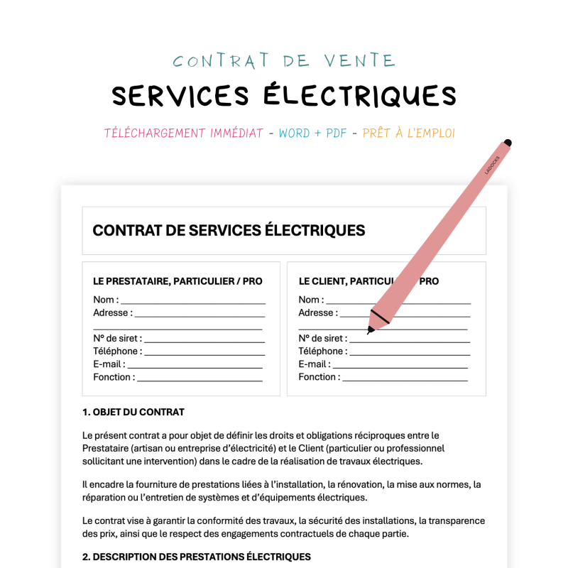 Contrat de Services Électriques